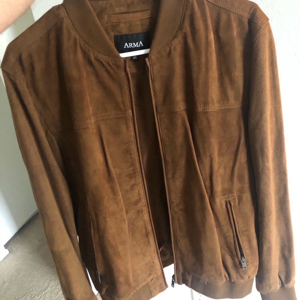 Arma Suede Leather Jacket - image 1